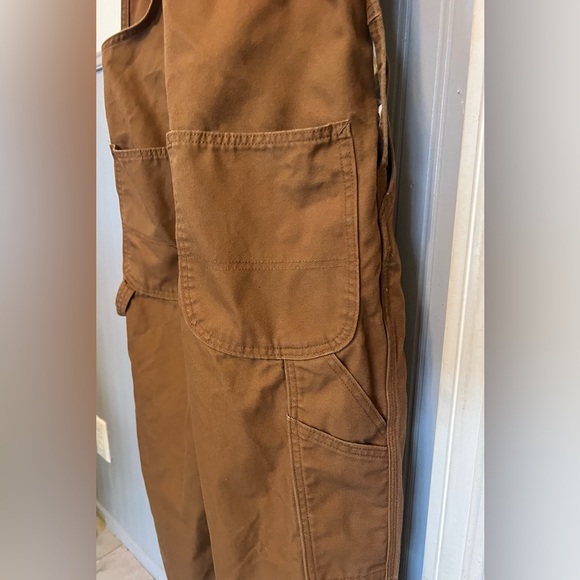 Dickies Bib Overalls / Brown Duck / Workwear / Size: 34x24 - Picture 8 of 12